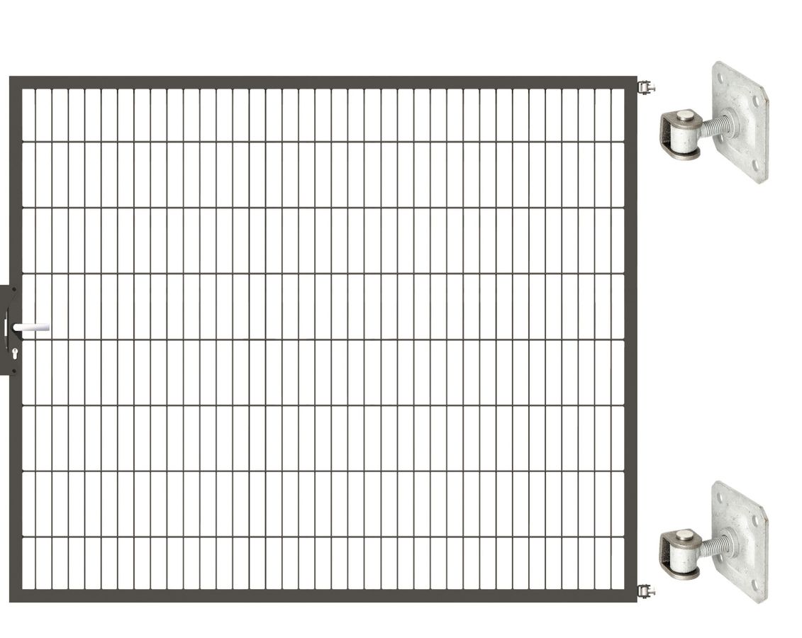 Gartentor Optima 656 zur Mauermontage (ohne Pfosten) - Höhe 160cm, Breite 200cm