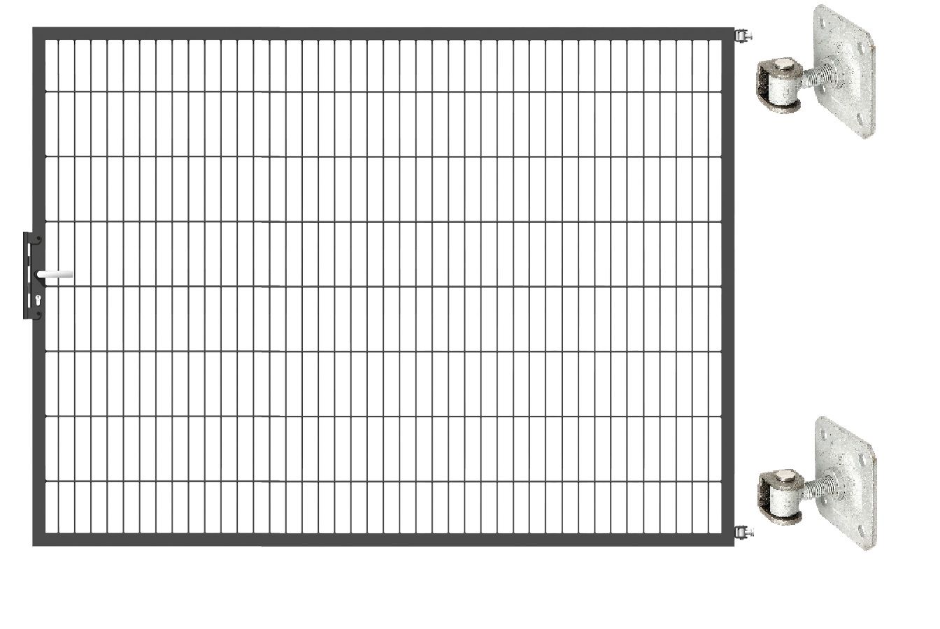 Gartentor Optima 656 zur Mauermontage (ohne Pfosten) - Höhe 160cm, Breite 225cm