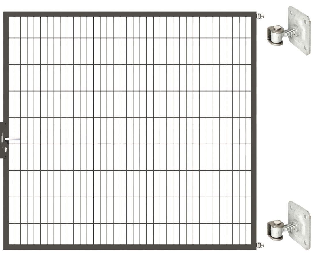 Gartentor Optima 656 zur Mauermontage (ohne Pfosten) - Höhe 180cm, Breite 200cm