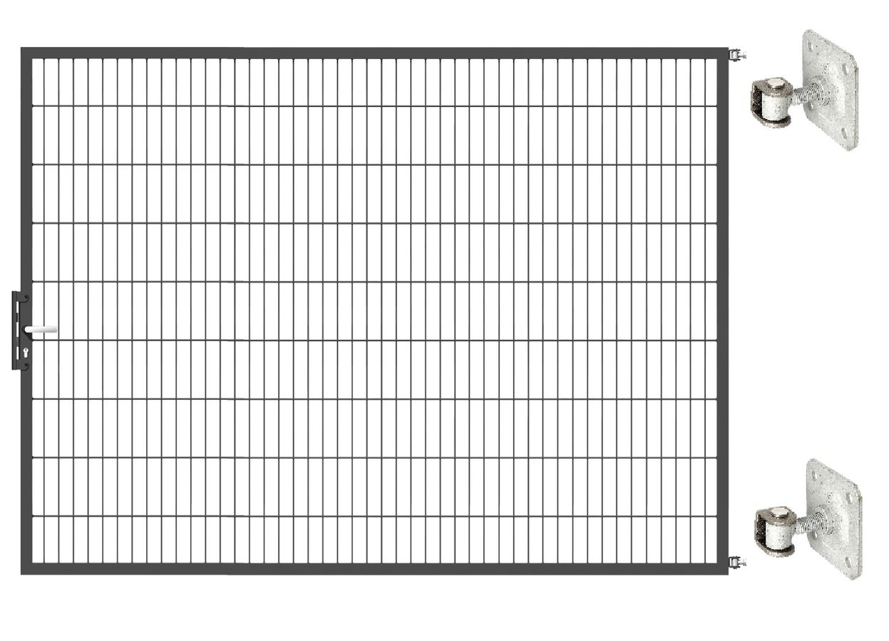 Gartentor Optima 656 zur Mauermontage (ohne Pfosten) - Höhe 180cm, Breite 250cm