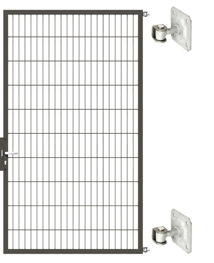 Gartentor Optima 656 zur Mauermontage (ohne Pfosten) - Höhe 200cm, Breite 125cm