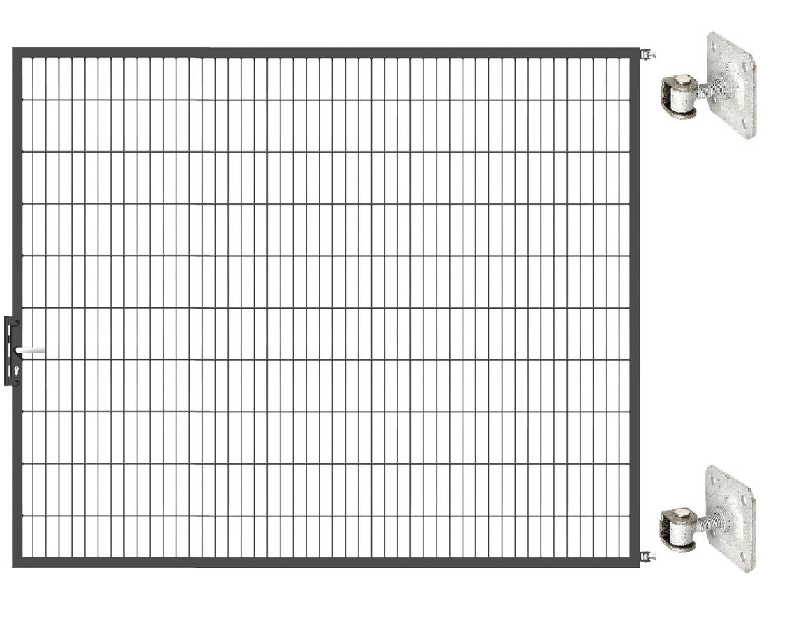 Gartentor Optima 656 zur Mauermontage (ohne Pfosten) - Höhe 200cm, Breite 250cm