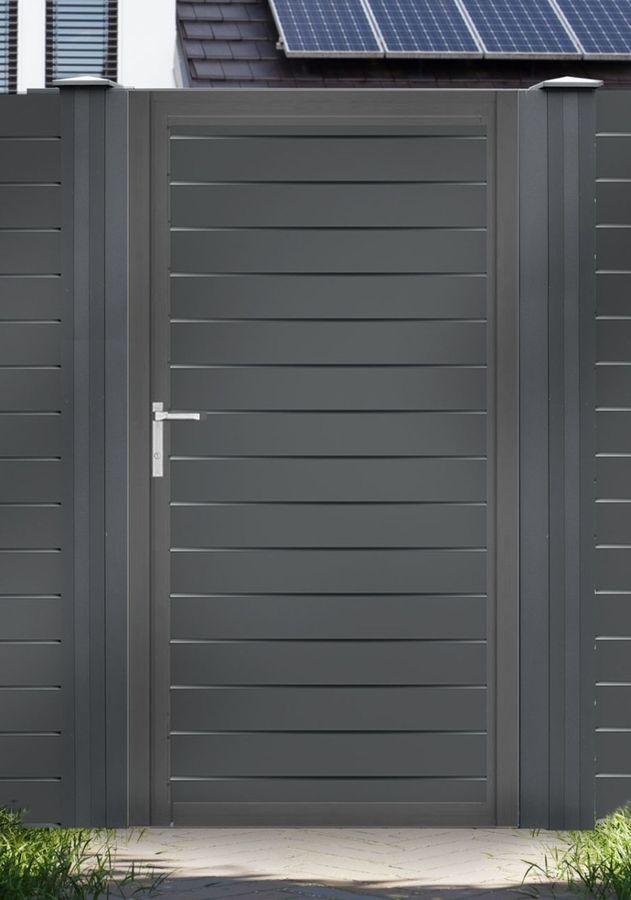 Aluminium Gartentor-Flügel Vidal Pure - Höhe 140cm, Breite 104cm – Bild 1