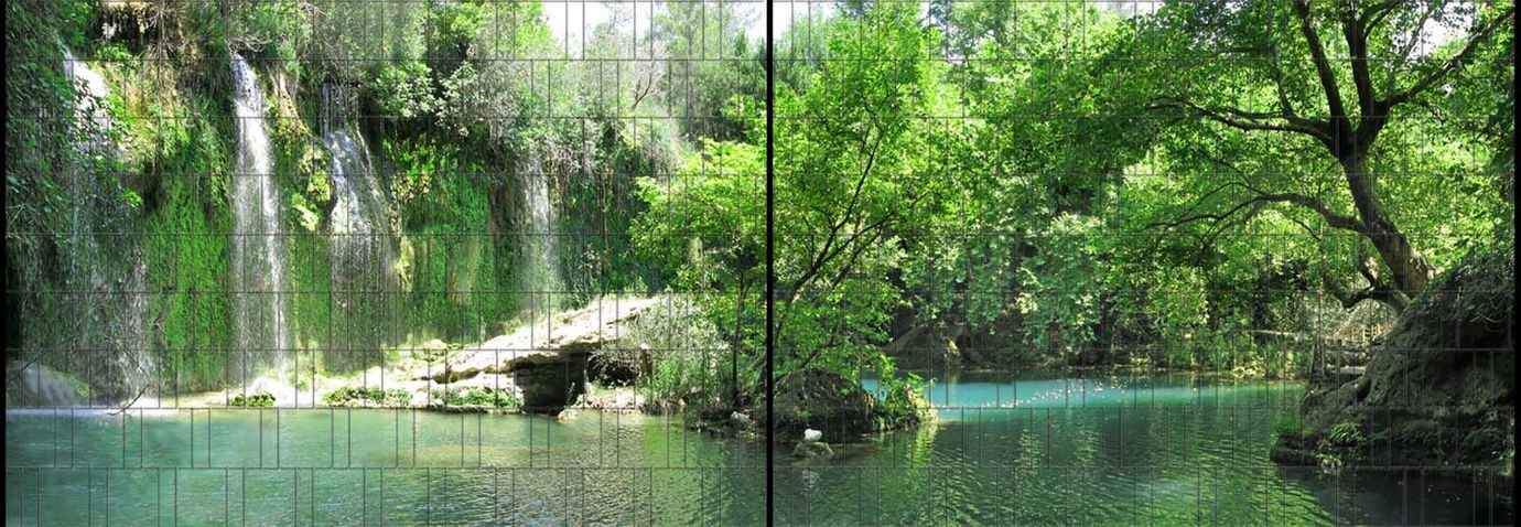 Sichtschutzstreifen Grotte (5 Meter Panorama)