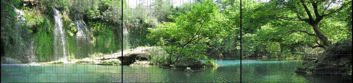 Sichtschutzstreifen Grotte (7,5 Meter Panorama)