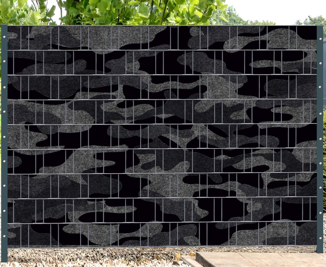 Sichtschutzstreifen Florenz Camouflage (Motivrolle) – Bild 1