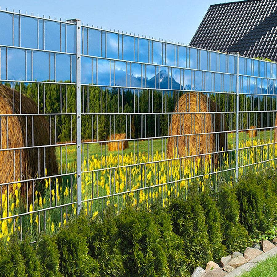 Sichtschutzstreifen Heuballen (Motivrolle)