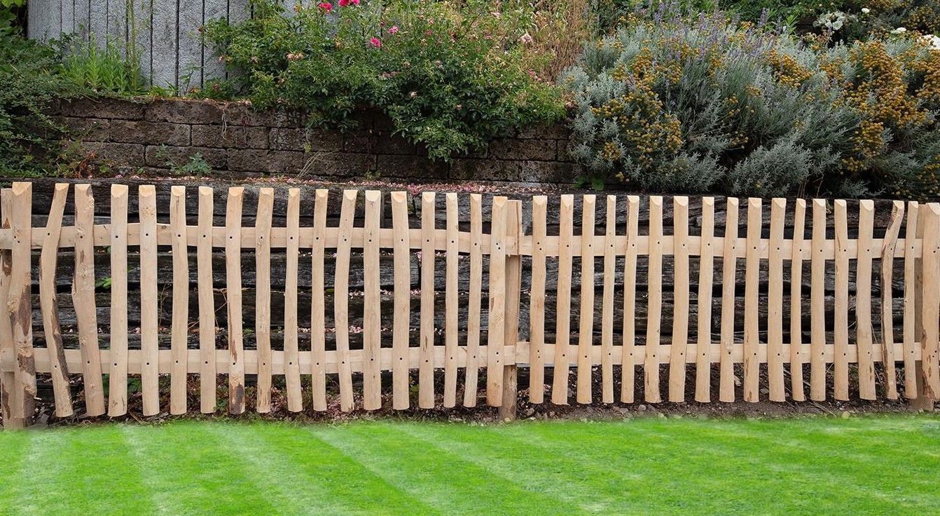 StaketenzaunElement Rustic Höhe 80cm, Länge 180cm
