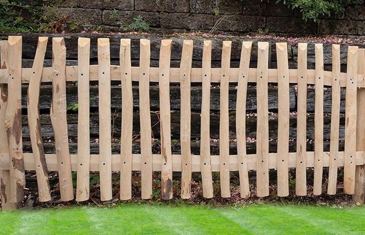 Staketenzaun-Element Rustic - Höhe 80cm, Länge 180cm