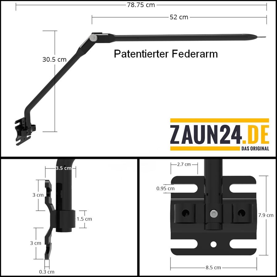 Katzenzaun Cat-Safe 15 Meter Set  (Erweiterungsset für bestehende Zäune)