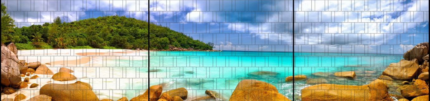 Sichtschutzstreifen Lagune (7,5 Meter Panorama)