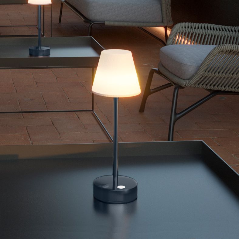 Design-Tischleuchte Lola Slim 30 für innen und außen (kabellos) 4 Farben