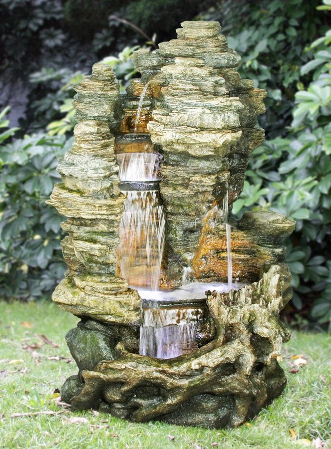 Wasserfall Marmari mit LED-Beleuchtung, Höhe 157cm – Bild 1