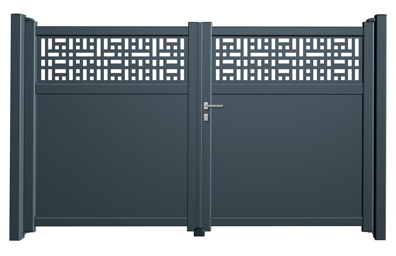 Aluminium Doppeltor Matrix - Höhe 160cm, Breite 450cm