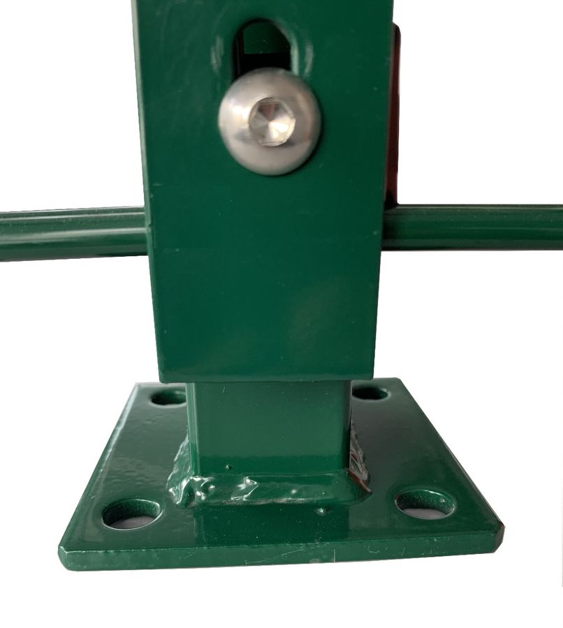 Standfuss 150x150mm für Premium-Zaunpfosten (ab Werk angeschweißt)
