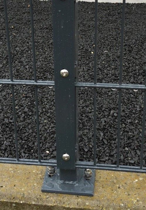 Standfuss 80x120mm für Premium-Zaunpfosten (ab Werk angeschweißt)