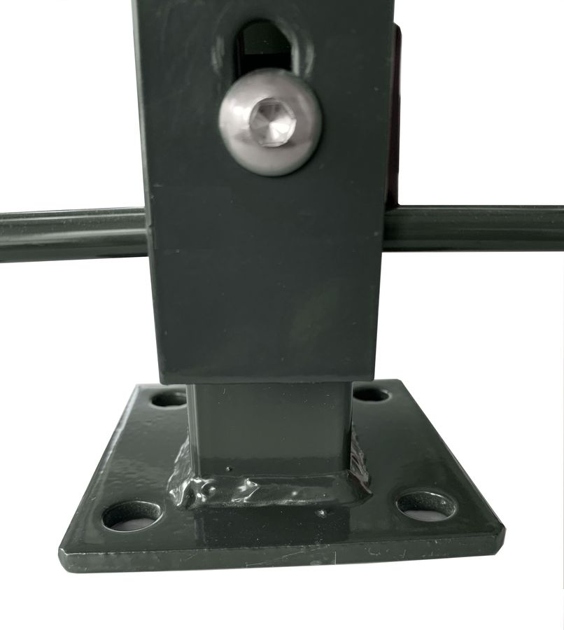 Standfuss 100x100mm für Premium-Zaunpfosten (ab Werk angeschweißt)