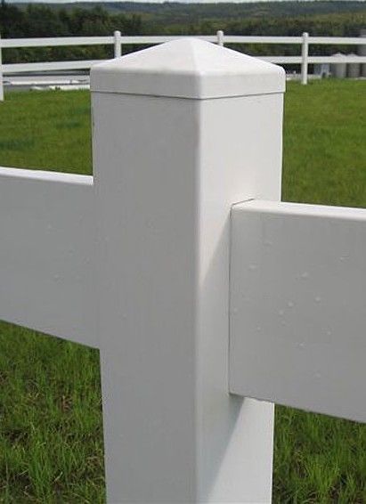 Kunststoff-Zaunpfosten Grunewald zum Einbetonieren