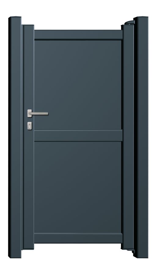 Aluminium Gartentor Flat - Höhe 160cm, Breite 100cm – Bild 1