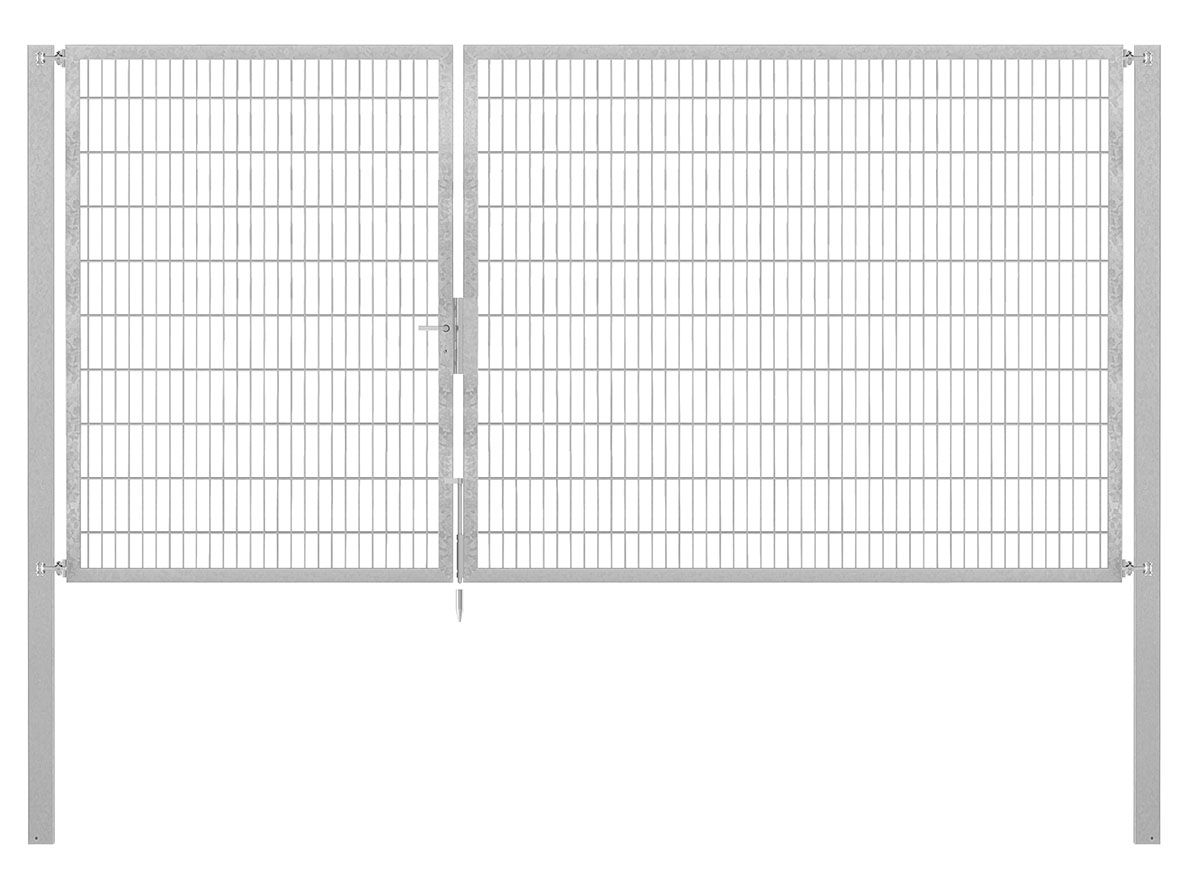 Doppeltor Profi Flexo - Höhe 200cm, Breite 400cm (asymmetrisch geteilt 150+250cm)