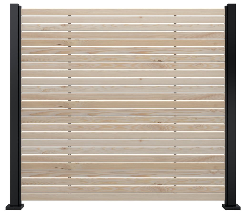TRIAX Lärche-Echtholz Rhombusdielen-Set, Höhe 180cm, Breite 195cm
