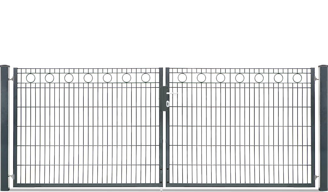 Doppeltor Rondell, Höhe 120cm, Breite 330cm