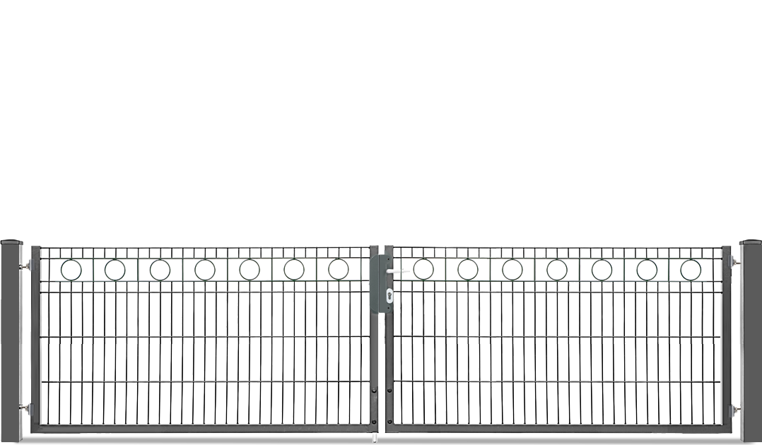 Doppeltor Rondell, Höhe 80cm, Breite 330cm