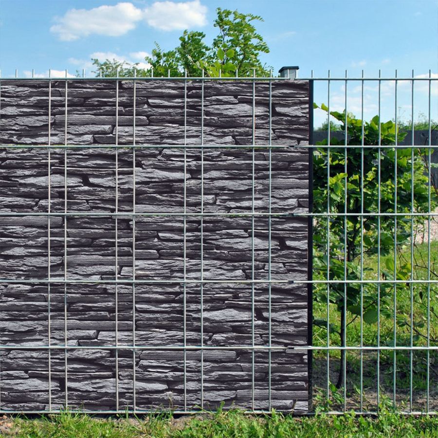 Sichtschutzstreifen Schiefer (Rolle)