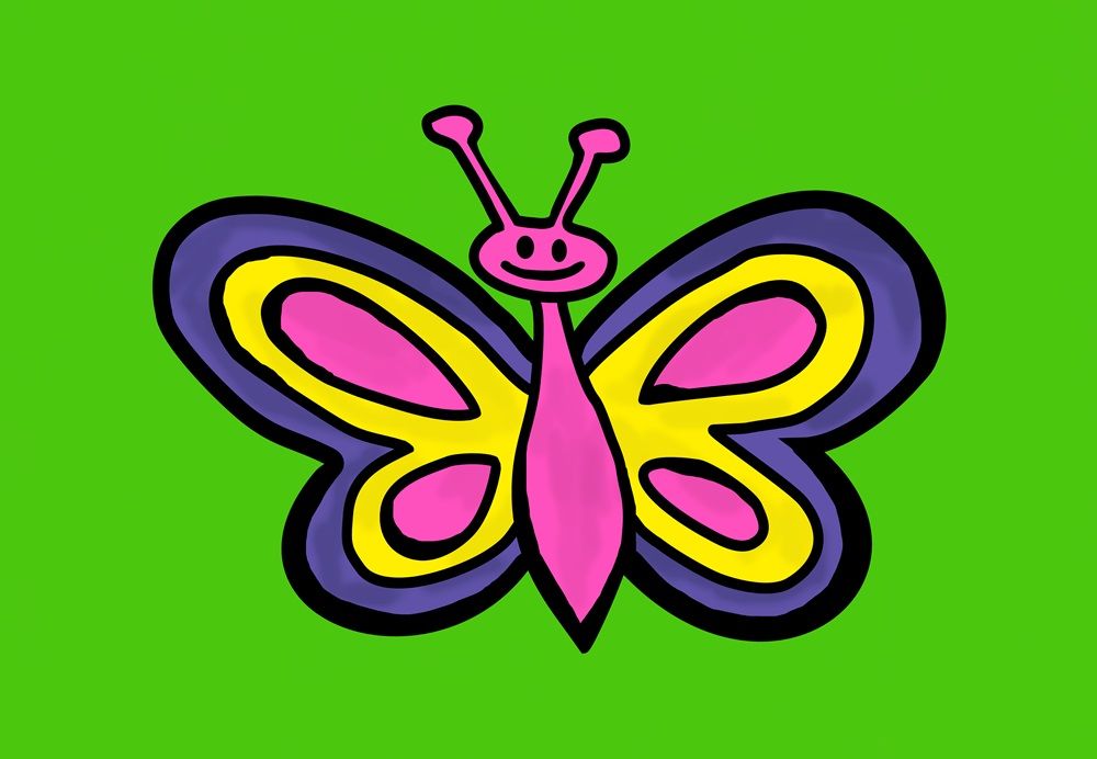 Sichtschutzstreifen Tiermotiv Schmetterling (Rolle)