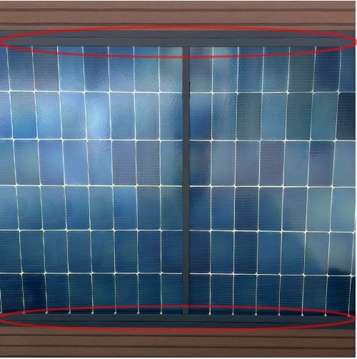 Kabel-Abdeckungen für Solarzaun-Rückseite (Set oben und unten)