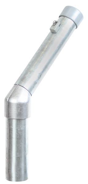 Stacheldrahtaufsetzer 45° für Rundpfosten