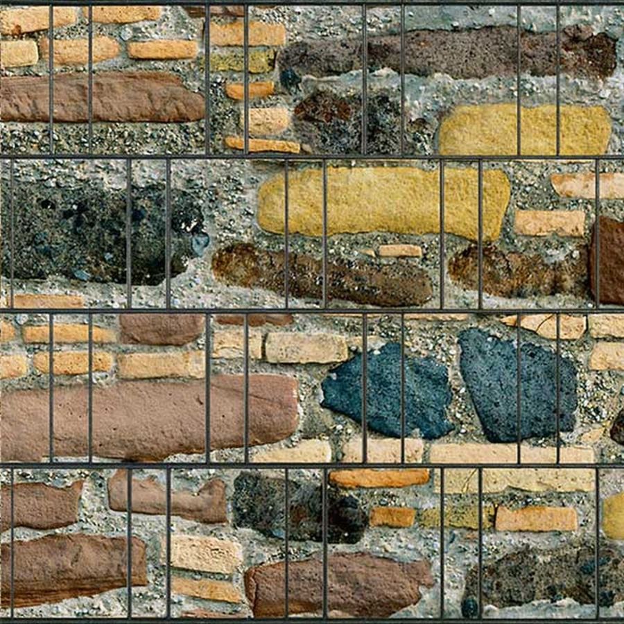 Sichtschutzstreifen Steinmix (Rolle)