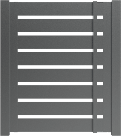 Gartentor-Flügel Optik Taulér, Höhen 100-195cm, Breiten 100-120cm, Farbe wie Zaunelemente – Bild 1