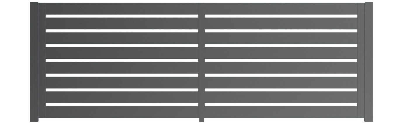 Doppeltor-Flügel Optik Taulér, Höhen 100-195cm, Breiten 300-400cm, 6 Farben – Bild 1