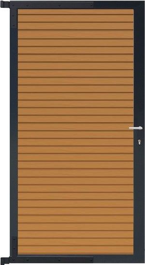 Solarzaun Torrahmen-Bausatz 170x90cm (mit WPC-Füllung) – Bild 1