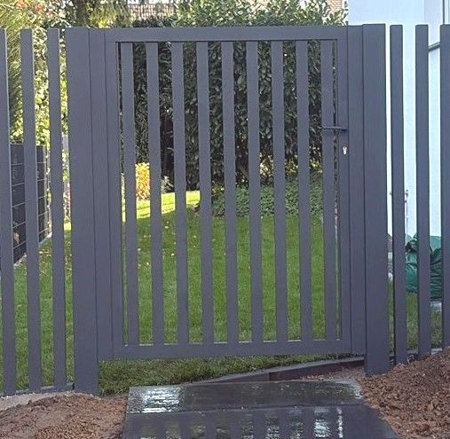 Gartentor-Flügel Optik Tribú, Höhen 100-195cm, Breiten 100-120cm, Farbe wie Zaunelemente