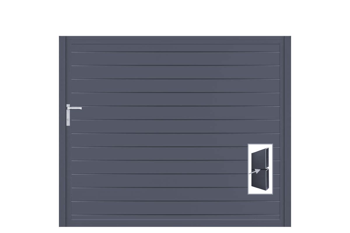 Aluminium Gartentor-Flügel Vidal Pure - Höhe 160cm, Breite 191cm – Bild 1