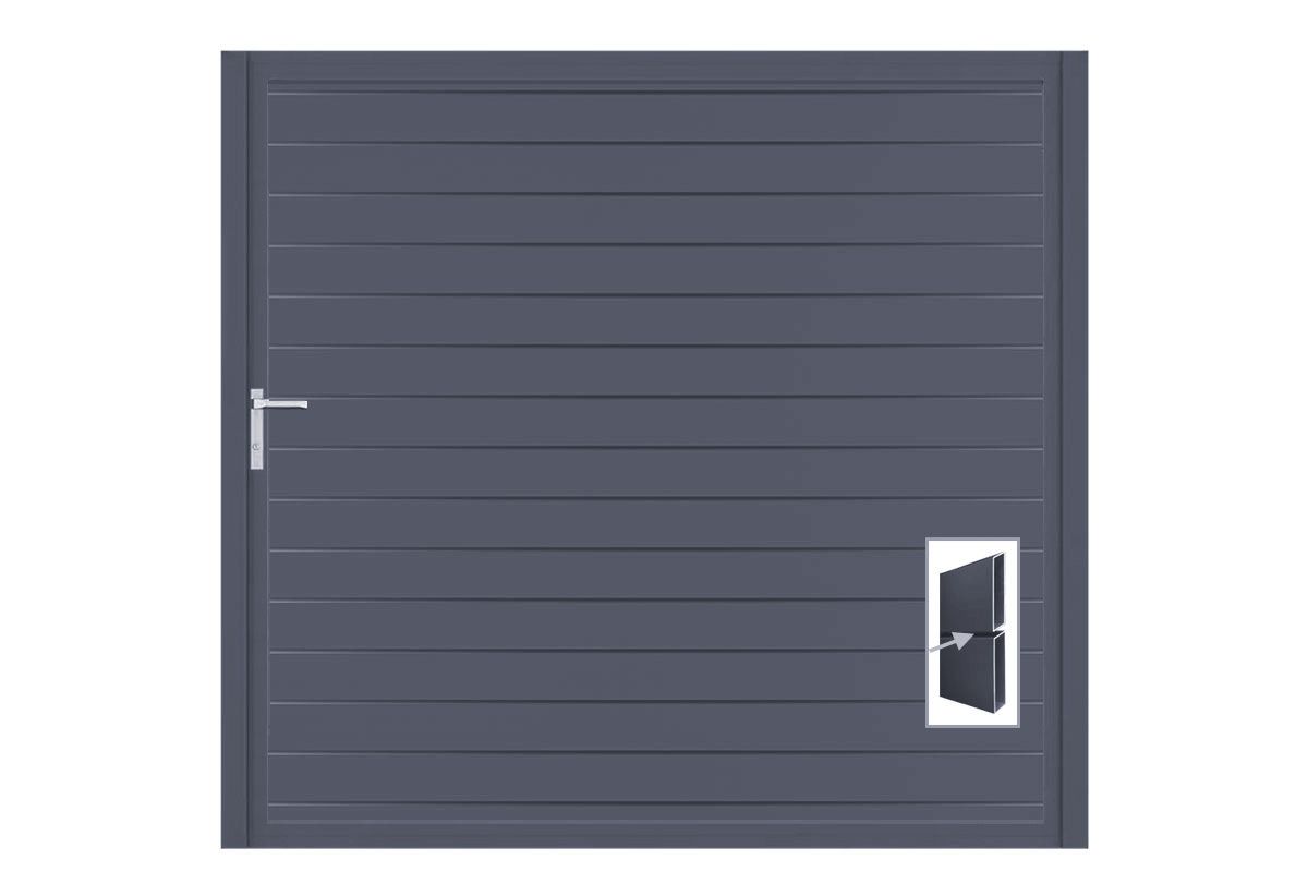 Aluminium Gartentor-Flügel Vidal Pure - Höhe 180cm, Breite 191cm – Bild 1