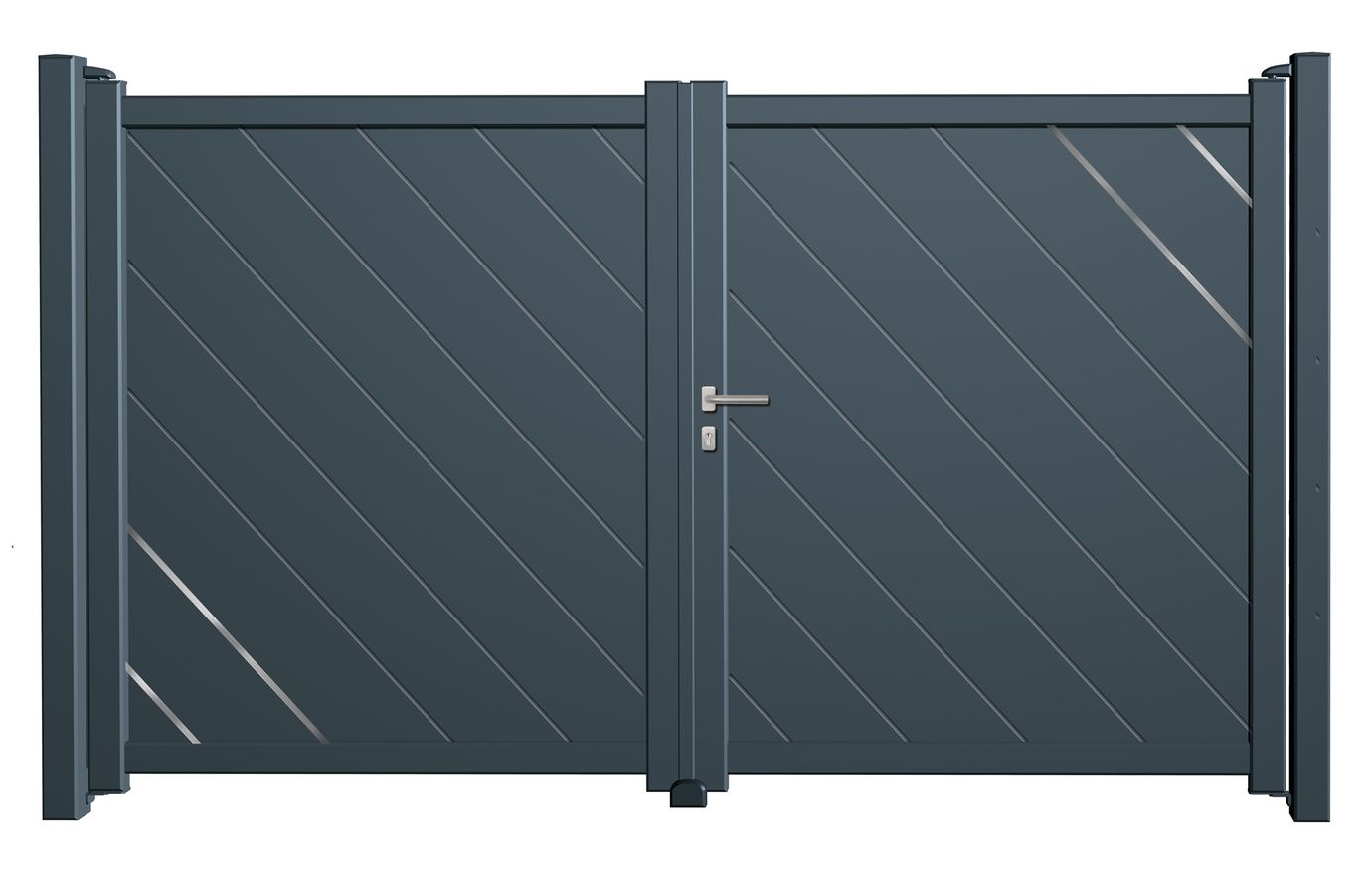 Aluminium Doppeltor Vector - Höhe 200cm, Breite 300cm
