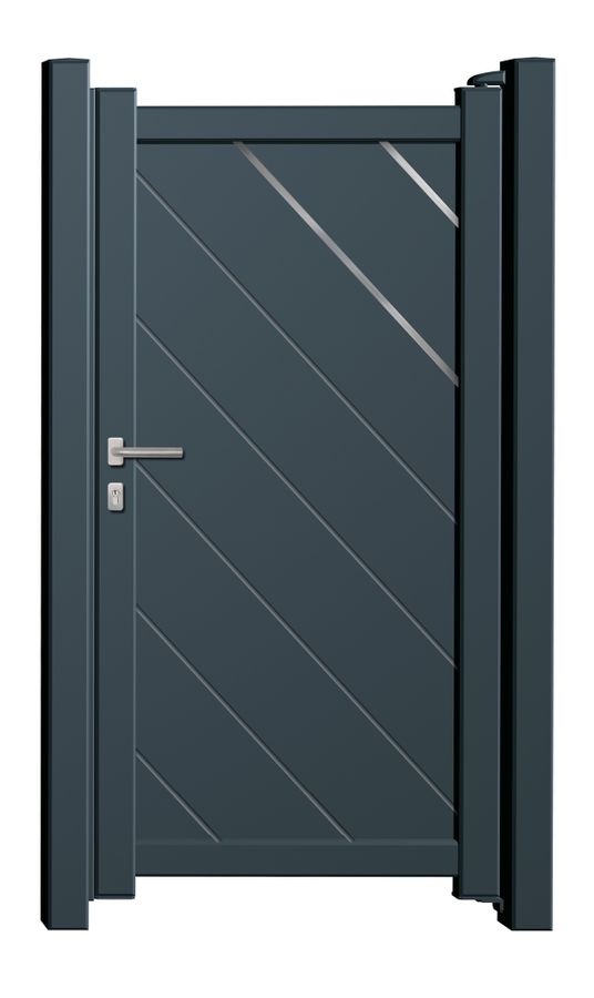 Aluminium Gartentor Vector - Höhe 160cm, Breite 100cm