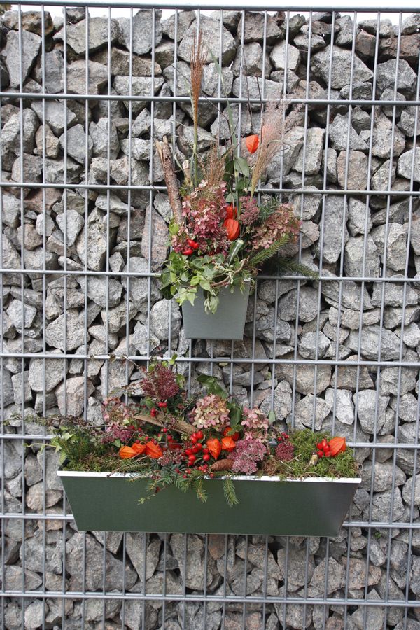Blumenkasten für Doppelstab-Zaunelemente, Länge 60cm, verzinkt