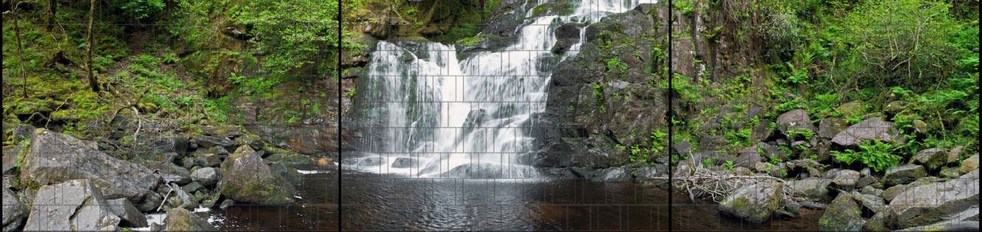 Sichtschutzstreifen Wasserfall (7,5 Meter Panorama)