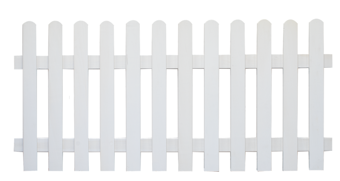 Vorgartenzaun Schleswig, Höhe 85, Breite 180cm, Farbe weiß
