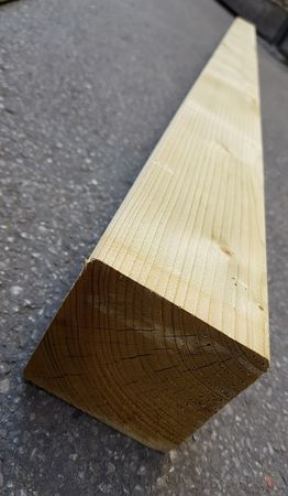 Zaunpfosten Fichte 90x90mm, Länge 1800mm, ohne Rundkopf