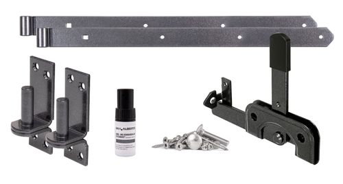 DURAVIS® Beschlagsset für Einzeltore, Farbe schwarzdiamant
