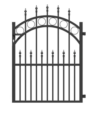 Gartentür Bordeaux, Höhe 123/100cm, Breite 96cm (mit o. ohne Pfosten erhältlich)