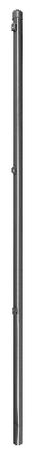 Maschendraht-Zaunpfosten für Zaunhöhe 100cm für Einschlaghülse, Ø 34mm, anthrazit-metallic