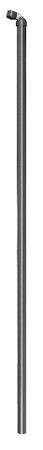 Maschendraht-Zaunstrebe für Zaunhöhe 200cm, Ø 34mm, mit Schelle Ø 38mm, anthrazit-metallic