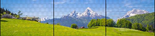 Sichtschutzstreifen Alpen (7,5 Meter Panorama)