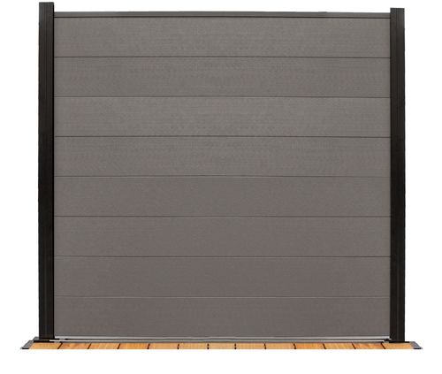 BPC-Sichtschutz-Komplettzaun Bamboo XL, grau